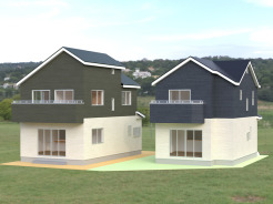 ［完成予想パース］
ガーデニングなど楽しむのにちょうどいい「小庭スペース」付き！