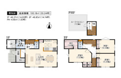 [参考プラン]ルーフバルコニー付き3LDKの間取り