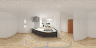 キッチン完成予想パース